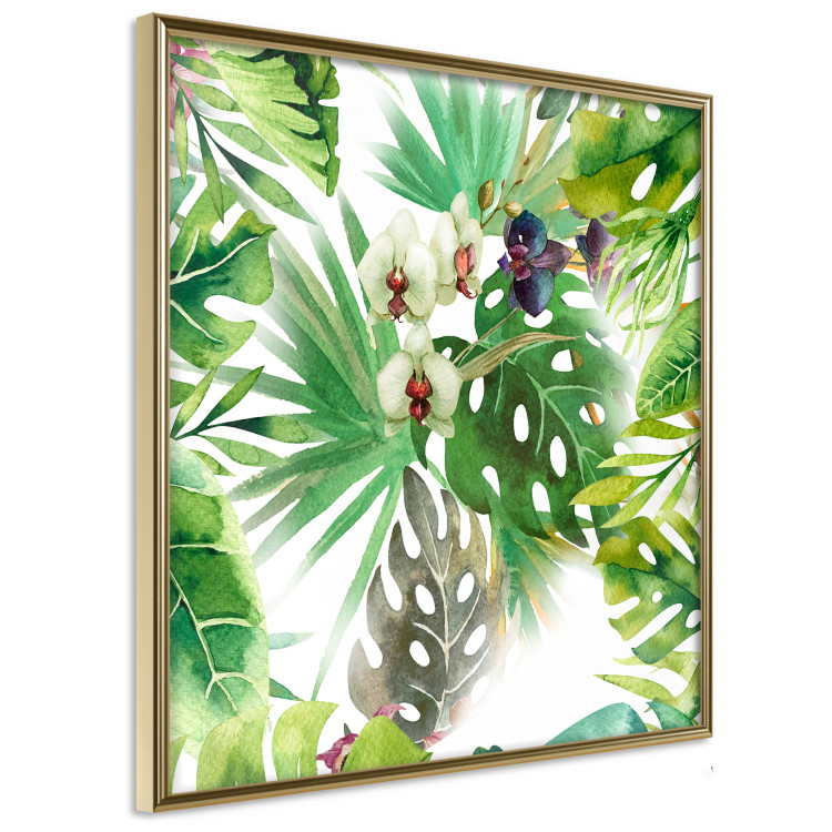 Wall Poster Tropical shadow (square) - botanical composition with green leaves 114353 additionalImage 10