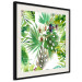 Wall Poster Tropical shadow (square) - botanical composition with green leaves 114353 additionalThumb 2