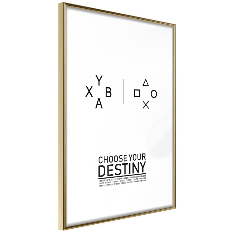 Wall Poster Choose your destiny - black and white composition with English text 117553 additionalImage 6