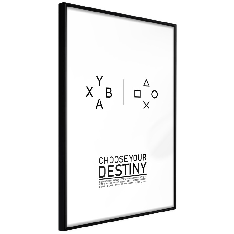Wall Poster Choose your destiny - black and white composition with English text 117553 additionalImage 11