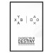 Wall Poster Choose your destiny - black and white composition with English text 117553 additionalThumb 18