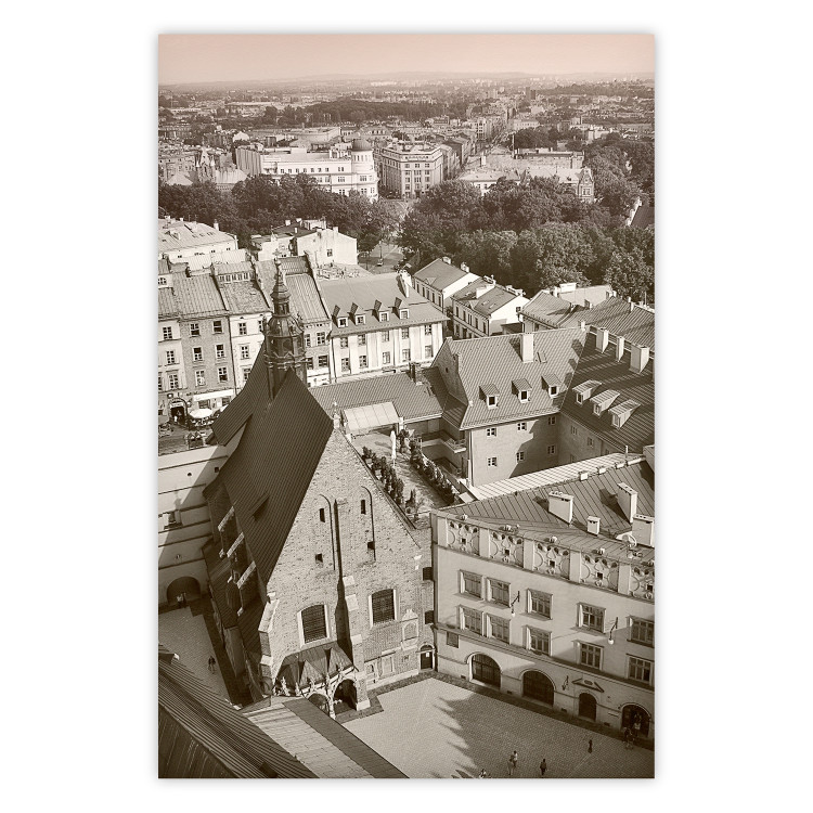 Poster Krakow: Old Town - architecture of the Polish city from a bird's eye view 118153