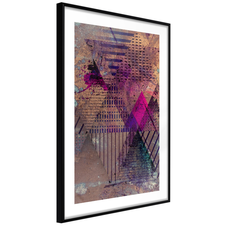 Poster Honey Abstraction - colorful geometric composition with a hint of pink 118253 additionalImage 2
