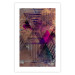 Poster Honey Abstraction - colorful geometric composition with a hint of pink 118253 additionalThumb 19