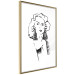 Poster Charming Blonde - simple black and white portrait of an elegant woman 119253 additionalThumb 11