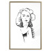 Poster Charming Blonde - simple black and white portrait of an elegant woman 119253 additionalThumb 14