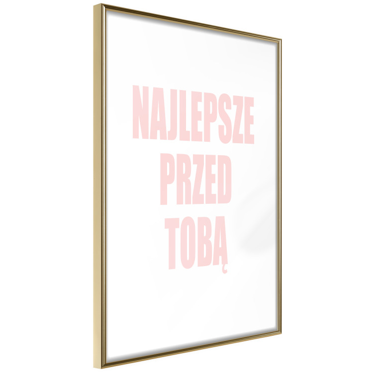 Poster The Best Is Yet to Come - pink text in Polish on a white background 122853 additionalImage 6