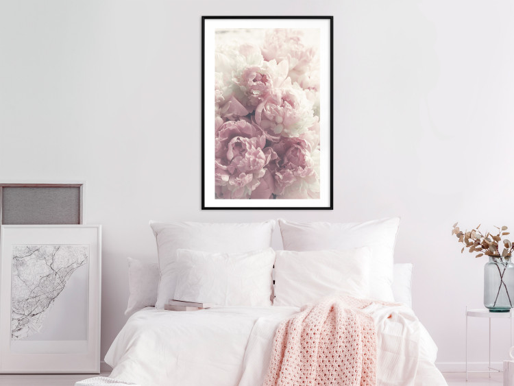Poster Delicate Peonies - landscape of a field with white and pink flowers 125753 additionalImage 4