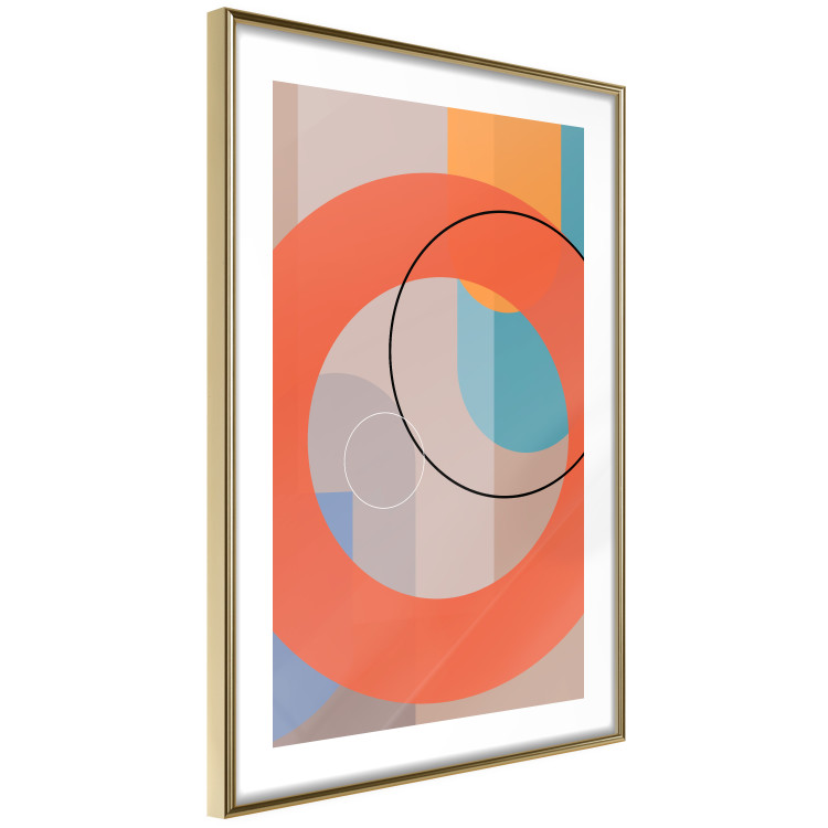 Poster Orange Chocolate - colorful composition with abstract figures 126653 additionalImage 9