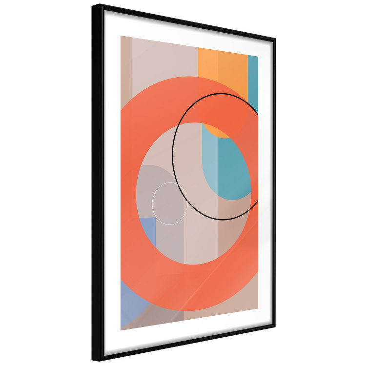 Poster Orange Chocolate - colorful composition with abstract figures 126653 additionalImage 8