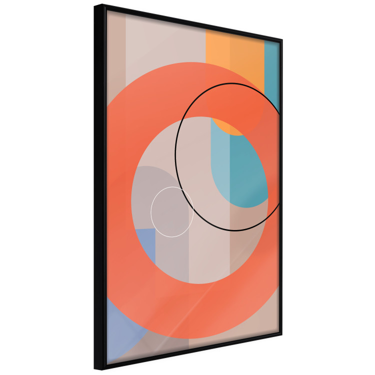 Poster Orange Chocolate - colorful composition with abstract figures 126653 additionalImage 13