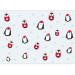 Photo Wallpaper Penguins - Children's graphics with penguins and stars on a white background 127553 additionalThumb 3