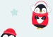 Photo Wallpaper Penguins - Children's graphics with penguins and stars on a white background 127553 additionalThumb 7