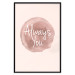 Poster Always You - English inscription on watercolor pink background 127853 additionalThumb 18