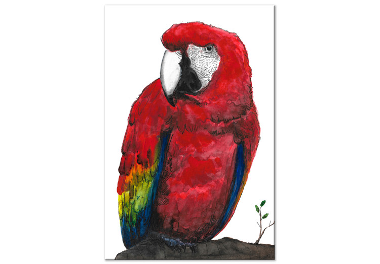 Canvas Painting Parrot 1 Part Vertical Birds Animals
