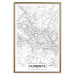 Poster Map of Florence - black topographic map on a white background with labels 130453 additionalThumb 21