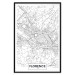 Poster Map of Florence - black topographic map on a white background with labels 130453 additionalThumb 18