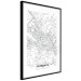 Poster Map of Florence - black topographic map on a white background with labels 130453 additionalThumb 8