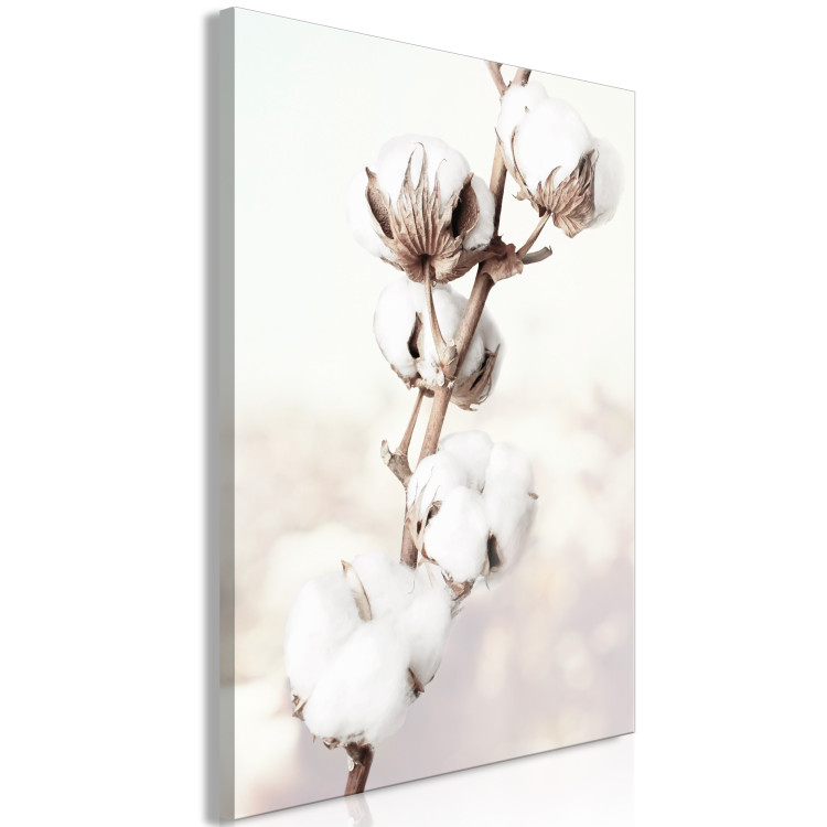 Canvas Subtlety of Nature (1-piece) Vertical - white flowers in clouds 130753 additionalImage 2