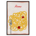 Wall Poster Roman Delicacies - texts and food in the form of pasta with tomato 131953 additionalThumb 18