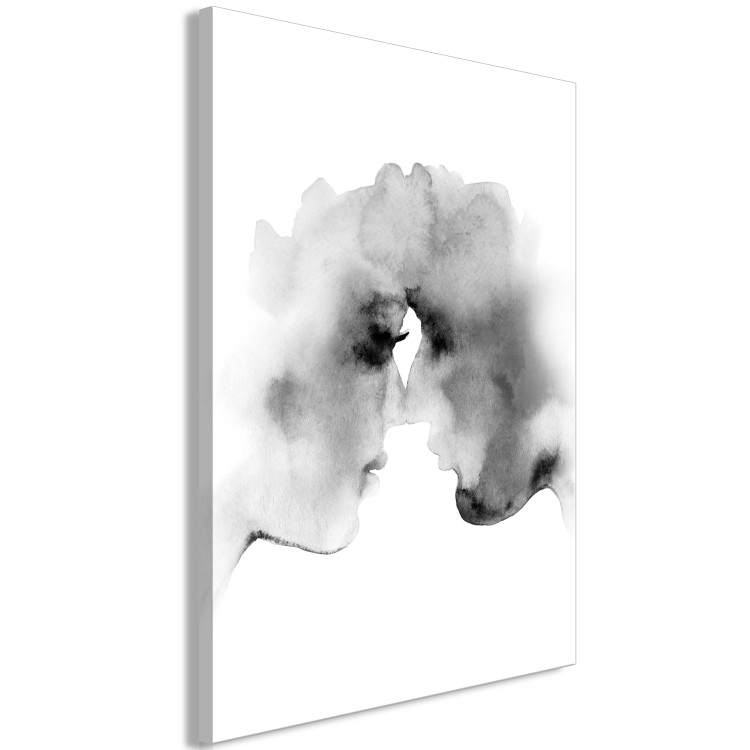Canvas Print Blurred Thoughts (1-piece) Vertical - watercolor-style kiss 132153 additionalImage 2