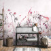 Wall Mural Watercolour meadow - delicate plants in shades of pink on a light background 134453 additionalThumb 8