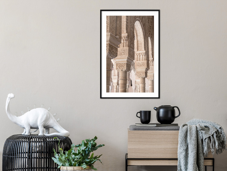 Poster Lacy Columns - architectural columns with patterned ornaments 134753 additionalImage 18
