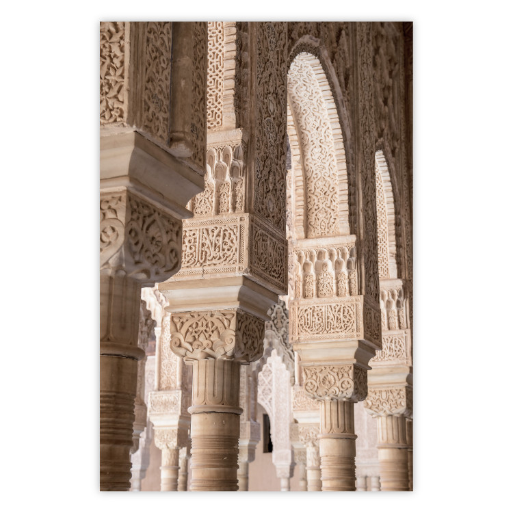 Poster Lacy Columns - architectural columns with patterned ornaments 134753