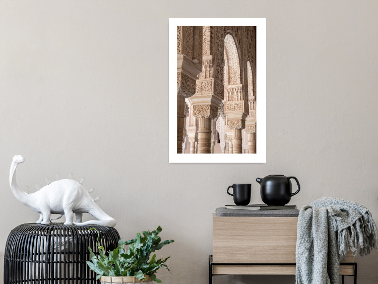 Poster Lacy Columns - architectural columns with patterned ornaments 134753 additionalImage 3