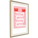 Poster Simplicity of Red - texts and abstract white pattern on a pink background 135653 additionalThumb 20