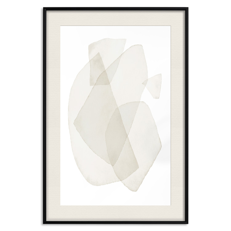 Poster Fragile Moments - a minimalist abstraction in round shapes on white 136053 additionalImage 3