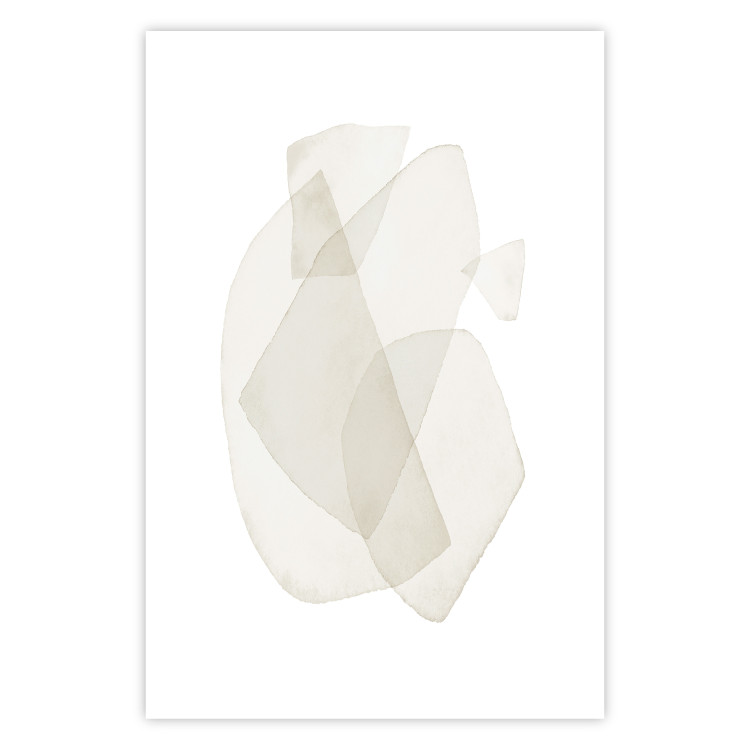 Poster Fragile Moments - a minimalist abstraction in round shapes on white 136053 additionalImage 19