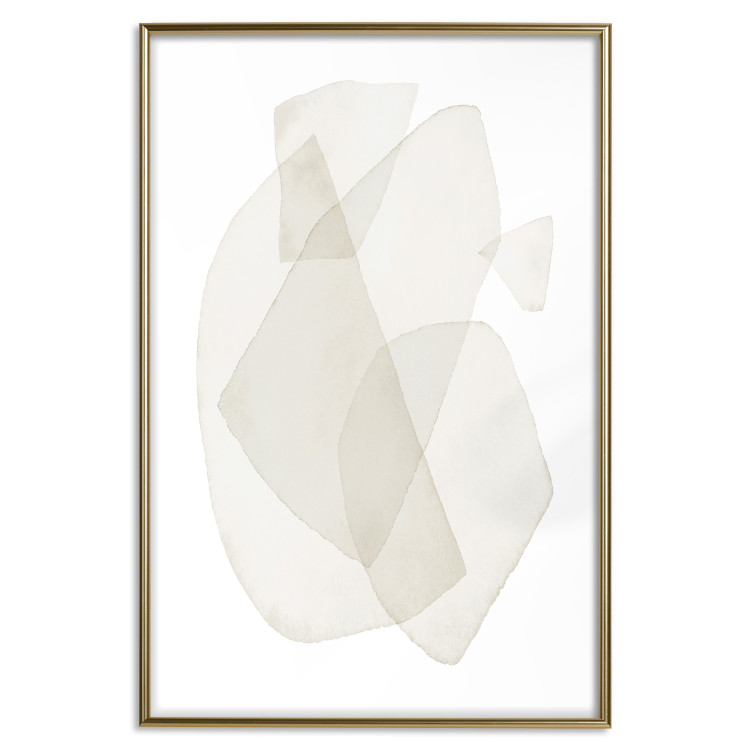 Poster Fragile Moments - a minimalist abstraction in round shapes on white 136053 additionalImage 6