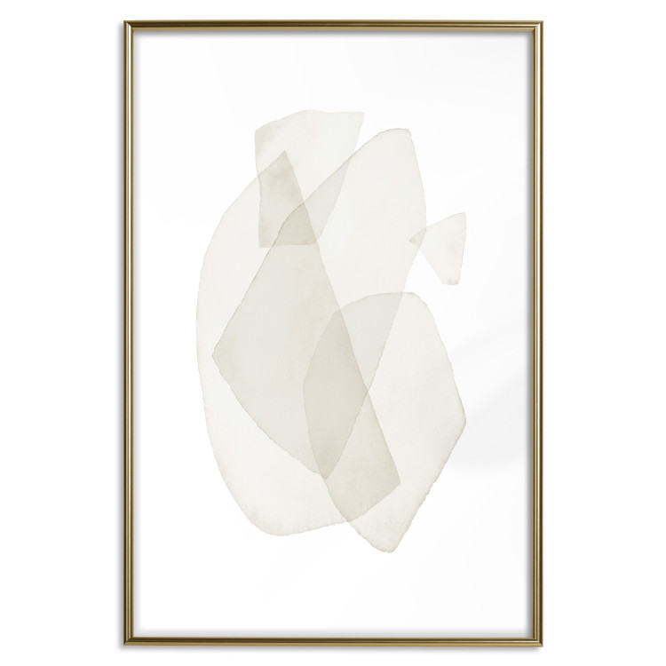 Poster Fragile Moments - a minimalist abstraction in round shapes on white 136053 additionalImage 2