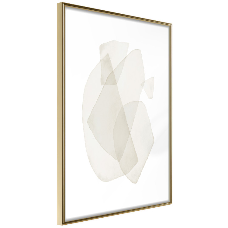 Poster Fragile Moments - a minimalist abstraction in round shapes on white 136053 additionalImage 13