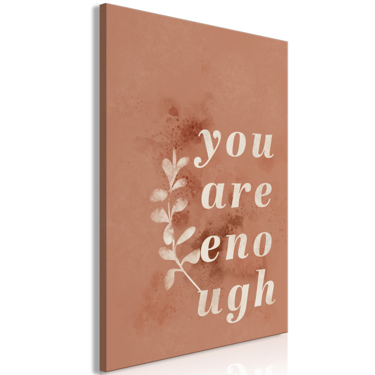 Canvas You Are Enough (1-piece) Vertical - motivational English text 138853 additionalImage 2