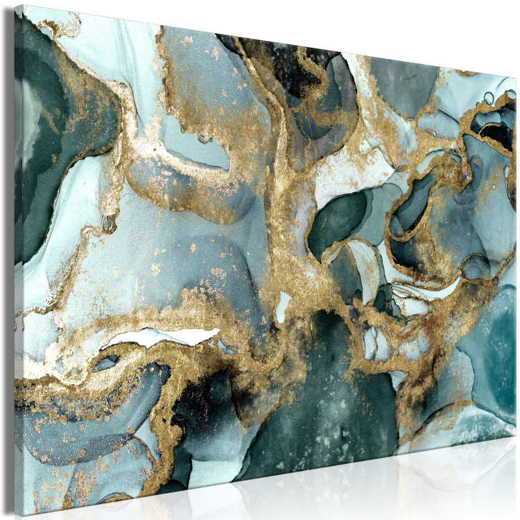 Canvas Naive Unreality (1-piece) Wide - abstraction adorned with gold 143253 additionalImage 2