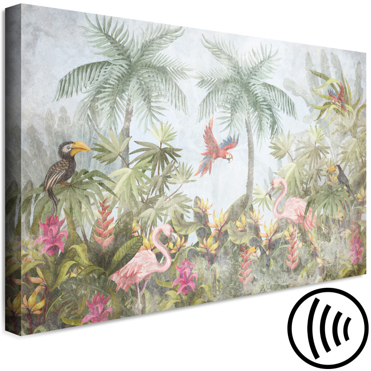 Canvas Art Print Moment in Paradise - Tropical Landscape of the Jungle and the Animals That Live in It 146453 additionalImage 6