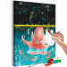 Paint by number Pink Girl - Octopus during the Morning Bath in the Emerald Ocean 146553 additionalThumb 5