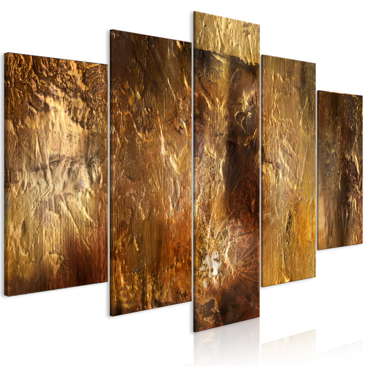 Canvas Treasury (5-piece) wide - gold-filled aesthetic abstraction 148953 additionalImage 2