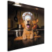 Canvas Print AI Golden Retriever Dog - Cheerful Animal in the Role of a Cook - Square 150253 additionalThumb 2