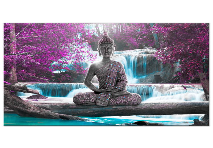 Large canvas print Buddha Among Blooming Trees II [Large Format] 150753