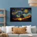 Canvas Art Print Sunrise - A Colorful Landscape Inspired by the Work of Van Gogh 151053 additionalThumb 9