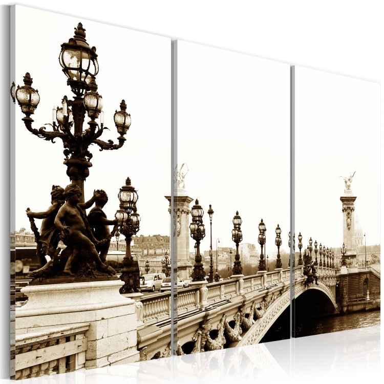 Canvas Art Print A romantic walk in Paris 58453 additionalImage 2