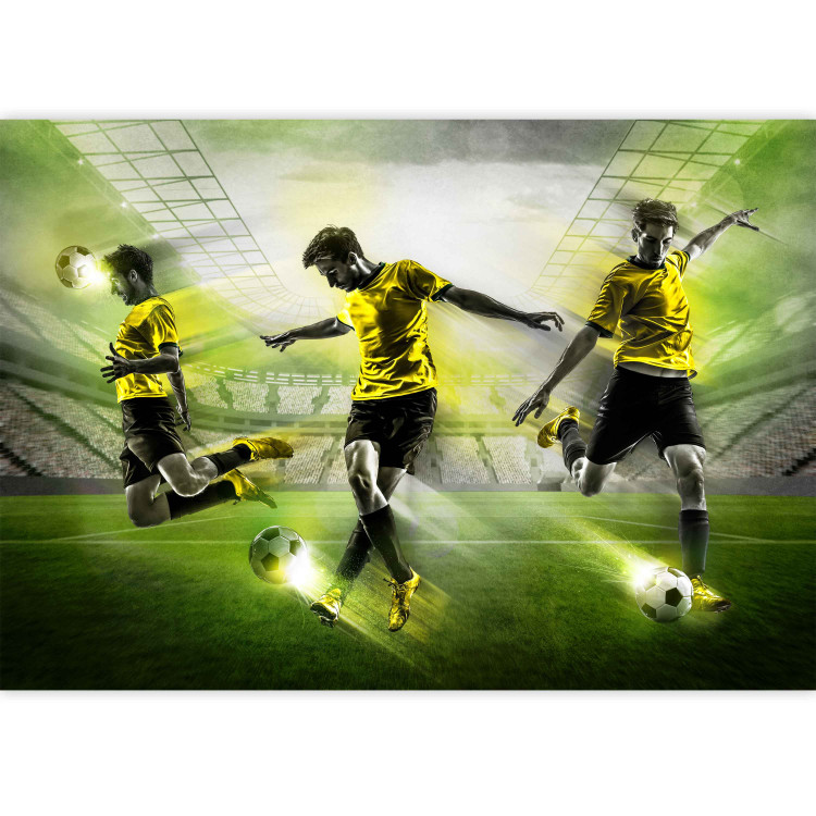 Wall Mural Football Match - Men playing football on a stadium for a teenager 61153 additionalImage 3