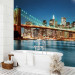 Wall Mural Night Panorama - Architecture of New York against the Background of the Brooklyn Bridge 61653 additionalThumb 8