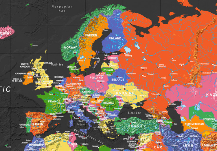 Decorative Pinboard World Map: Dark Depth [Cork Map] 95953 additionalImage 5