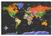 Decorative Pinboard World Map: Dark Depth [Cork Map] 95953 additionalThumb 2