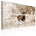 Canvas Art Print Deer in Sepia 105763 additionalThumb 2