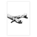 Wall Poster Tree Branch - black and white composition with a dried piece of wood 116663